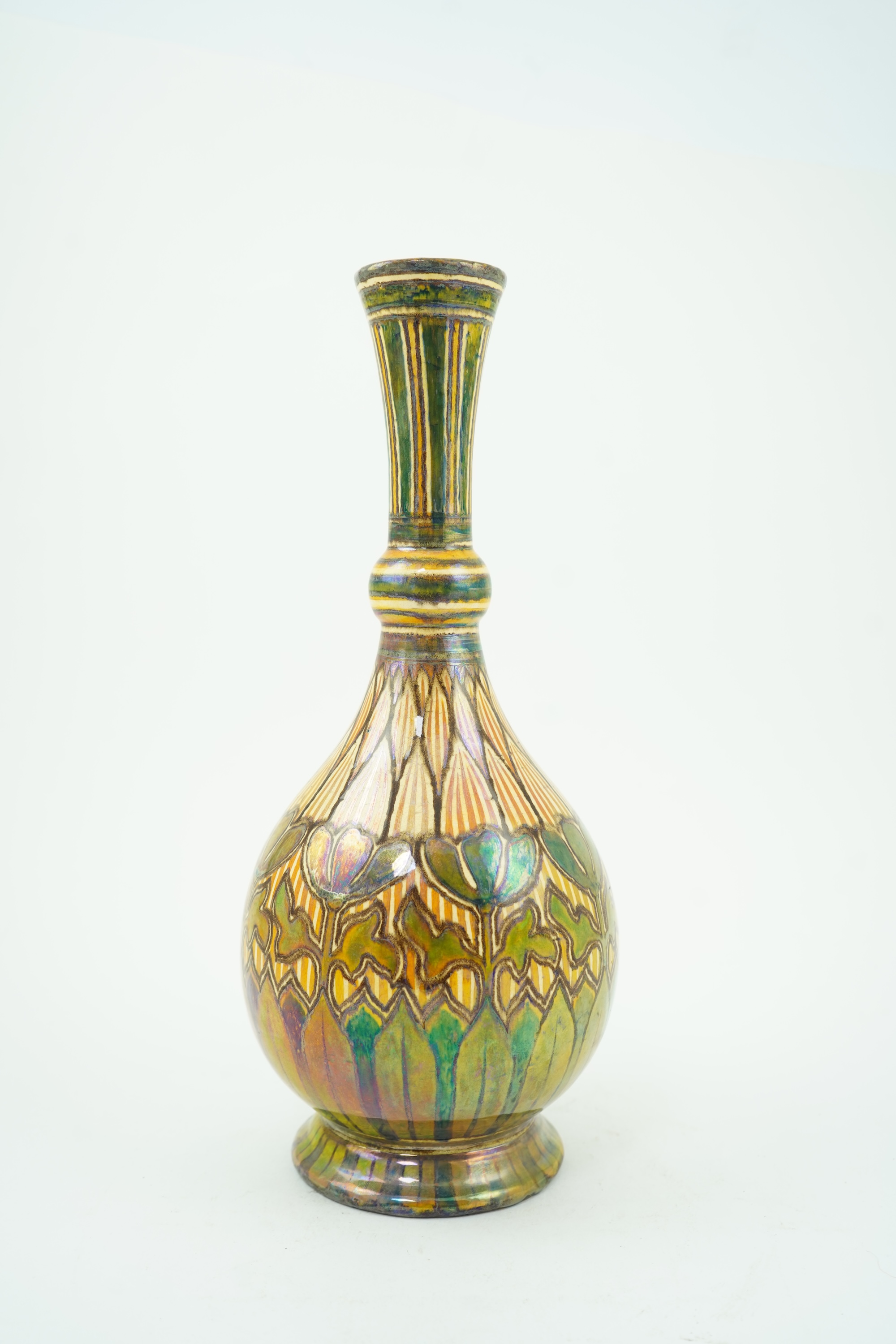 Maw & Co., Jackfield, Salop: A lustre ware art pottery vase